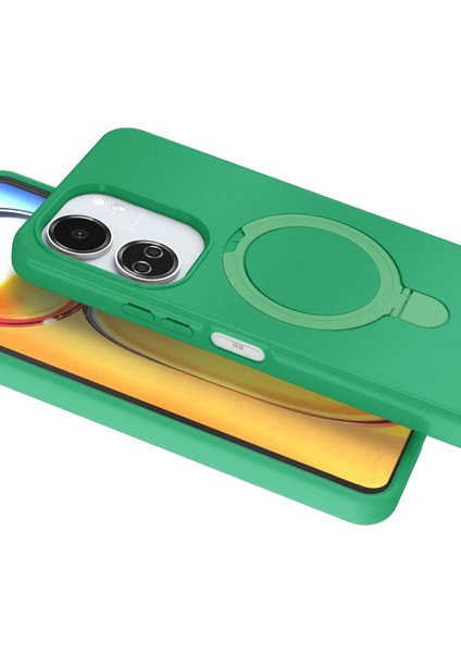 CPT16 Xiaomi Redmi 13C Regal Magsafe Standlı Kapak - Yeşil modelleri