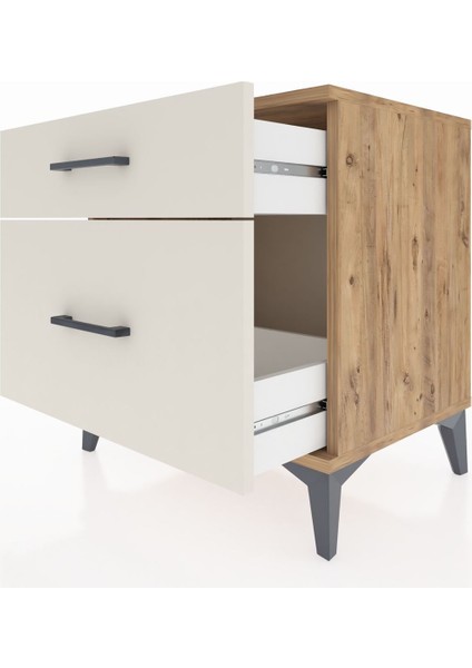 Hyperion Komodin 2 Çekmeceli 60X44X64 Çam-Aytaşı indirimleri