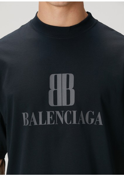 Nano Bb Siyah Logo Baskılı T-Shirt indirimleri