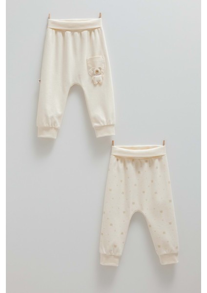 Cute Bear Cep Detaylı Patiksiz Ikili Pantolon - Caramell - APE1466 - Bej - 12 - 18 Ay - APE1466-BEJ-12 - 18 Ay Bej