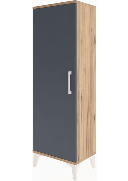 Arges Dolap Tek Kapaklı Tek Askılı 44X30X134 Çam-Antrasit modelleri