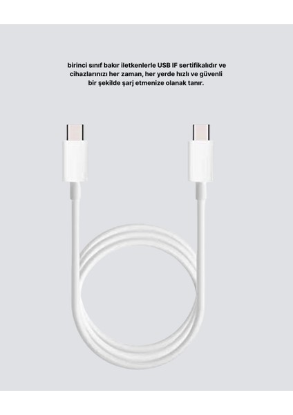 30W Hızlı Şarj Destekli 5.0A Type-C Kablo Veri Aktarım Özellikli modelleri