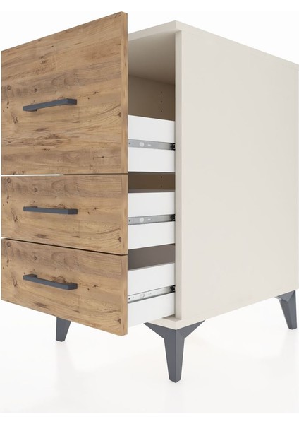 Kronos Komodin 3 Çekmeceli 44X59X80 Aytaşı-Çam indirimleri