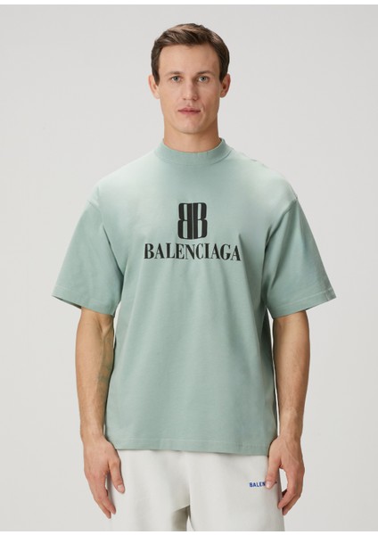 Nano Bb Açık Yeşil Logo Baskılı T-Shirt