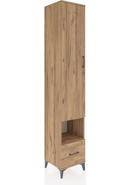 Hyperion Dolap 6 Raflı Tek Çekmeceli Tek Kapaklı 44X44X243 Çam-Çam fiyatları