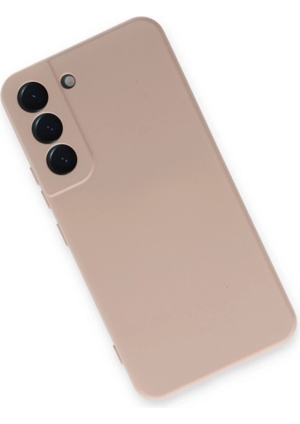 CPT16 Samsung Galaxy S22 Kılıf Nano Içi Kadife Silikon - Pudra modelleri