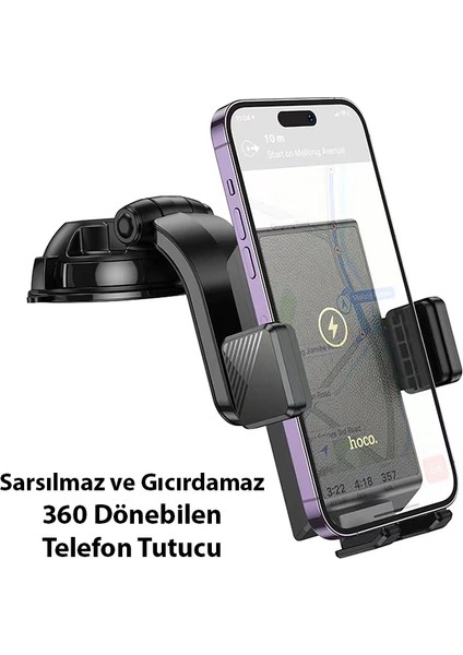 Hoco HW22 Torpido Üstü Wireless Kablosuz Şarj Araç Telefon TUTUCU-(1903) fırsatları