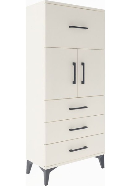 Arges Dolap Tek Raflı 4 Çekmeceli 2 Kapaklı 60X30X134 Aytaşı-Aytaşı fiyatları