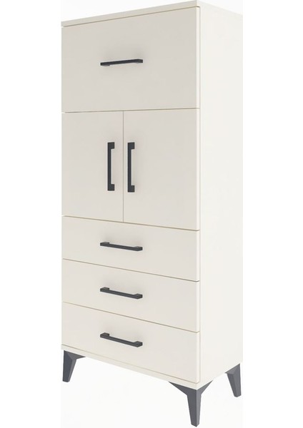 Arges Dolap Tek Raflı 4 Çekmeceli 2 Kapaklı 60X30X134 Aytaşı-Aytaşı modelleri