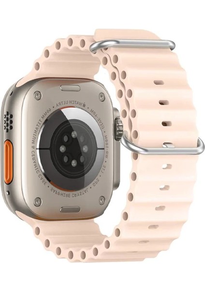 Ally Apple Watch 7-8 41MM 6-5-4 40MM Marine Silikon Kayış Kordon 3-2-1 38MM-(1903) indirimleri