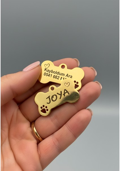 Çelik Gold Altın Renk Köpek Künyesi Isimlik fiyatları