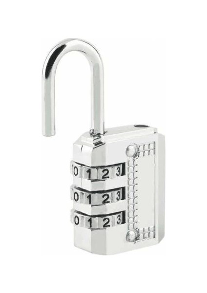 3 Şifreli Dolap Masa Çanta Güvenlik Mini Kilit ( Lisinya )