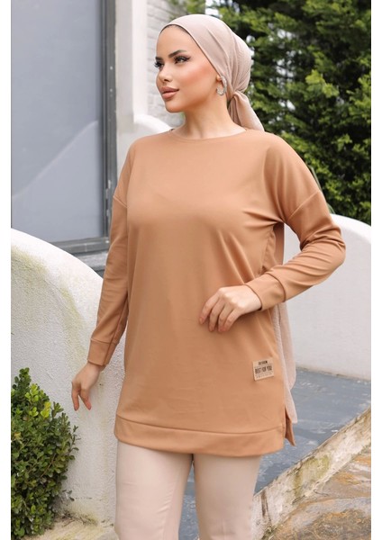 Yeni Stil Bej Arma Detay Tunik 10020 ( Lisinya )