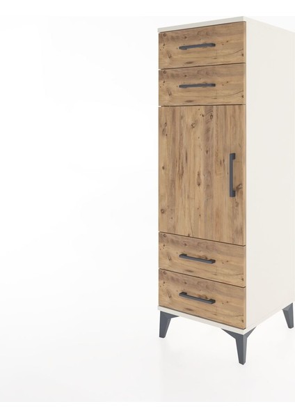 Hyperion Dolap 2 Raflı 4 Çekmeceli Tek Kapaklı 44X44X134 Aytaşı-Çam modelleri