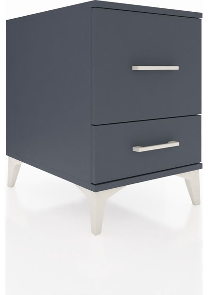 Kronos Komodin 2 Çekmeceli 44X59X64 Antrasit-Antrasit fiyatları