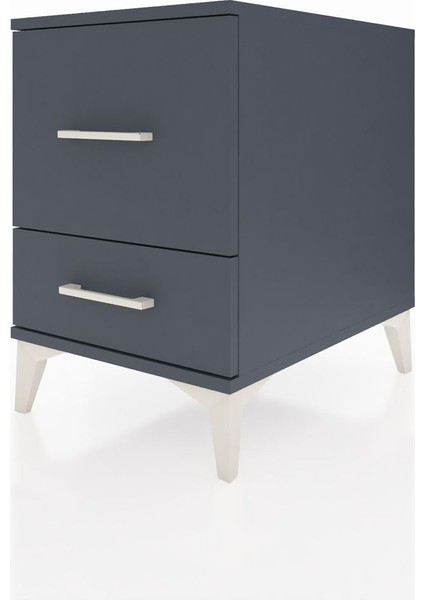 Kronos Komodin 2 Çekmeceli 44X59X64 Antrasit-Antrasit modelleri