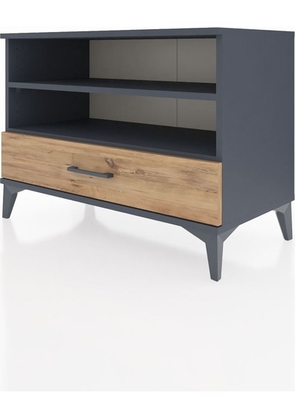 Hyperion Şifonyer 2 Raflı Tek Çekmeceli 88X44X64 Antrasit-Çam modelleri