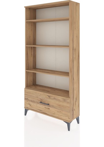 Arges Dolap 4 Raflı Tek Çekmeceli 88X30X182 Çam-Çam modelleri