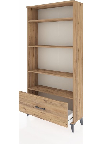 Arges Dolap 4 Raflı Tek Çekmeceli 88X30X182 Çam-Çam fırsatları