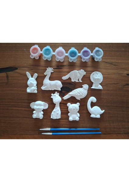 17 Parça Hayvanlı Seramik Boyama Seti fiyatları