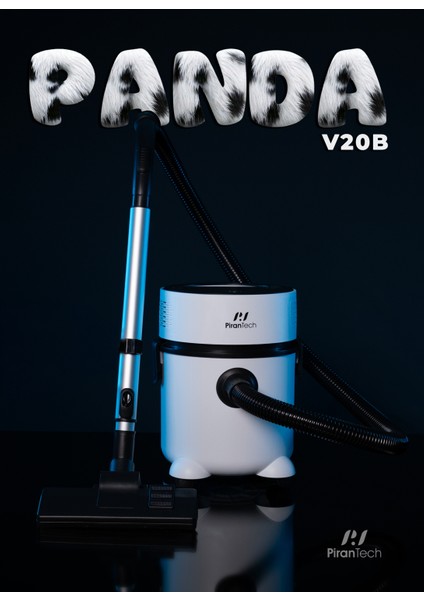 Es-07 Panda Islak & Kuru Elektrikli Süpürge | 1000W Güçlü Motor | Hepa Filtreli