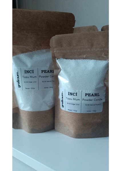 Incı Tozu Beyaz Mum Sonsuzluk Tozu Mum Doğal Mum 20 Adet Fitil ile Pearl Powder Candle 100GRAM fırsatları