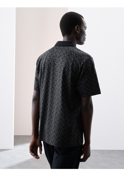 Saf Pamuklu Supima® Desenli Polo T-Shirt fırsatları