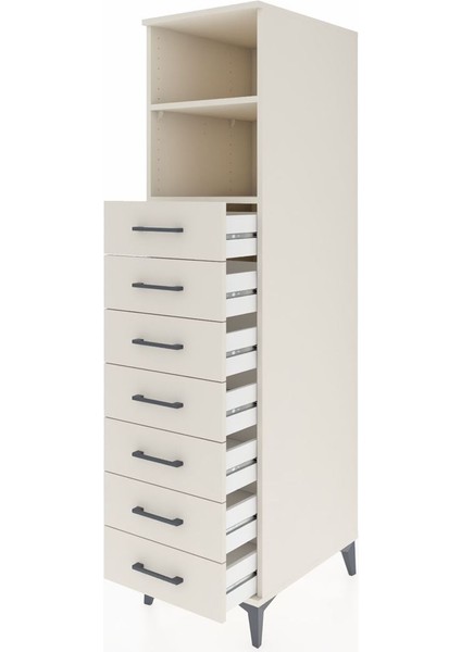 Kronos Dolap 2 Raflı 7 Çekmeceli 44X59X182 Aytaşı-Aytaşı fırsatları
