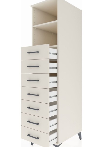 Kronos Dolap 2 Raflı 7 Çekmeceli 44X59X182 Aytaşı-Aytaşı indirimleri