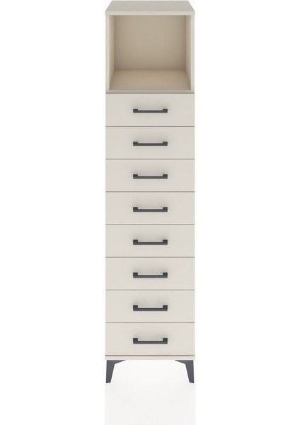Hyperion Dolap Tek Raflı 8 Çekmeceli 44X44X182 Aytaşı-Aytaşı
