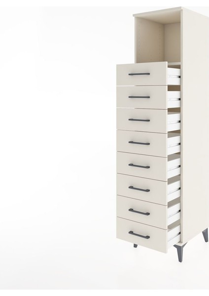 Hyperion Dolap Tek Raflı 8 Çekmeceli 44X44X182 Aytaşı-Aytaşı fırsatları