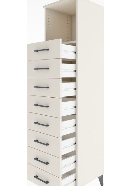 Hyperion Dolap Tek Raflı 8 Çekmeceli 44X44X182 Aytaşı-Aytaşı indirimleri