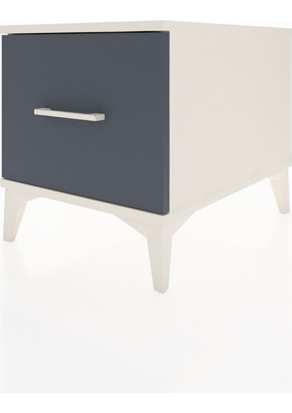 Kronos Komodin Tek Çekmeceli 44X59X48 Aytaşı-Antrasit modelleri