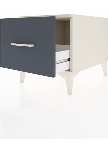 Kronos Komodin Tek Çekmeceli 44X59X48 Aytaşı-Antrasit fırsatları