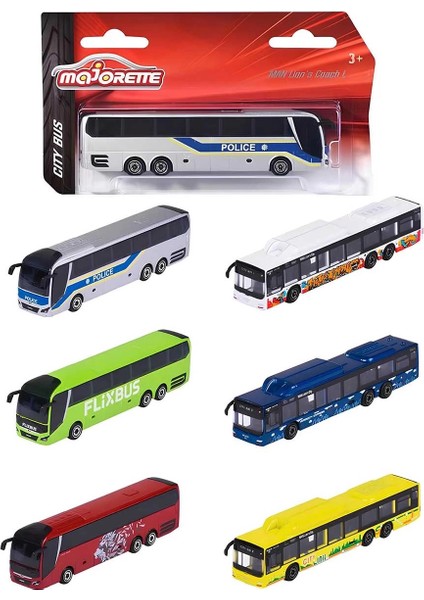 Majorette Man Şehir Otobüsü Metal MODEL 212053159 - 1 Adet Fiyatıdır - Stokta Olan Gönderilir indirimleri