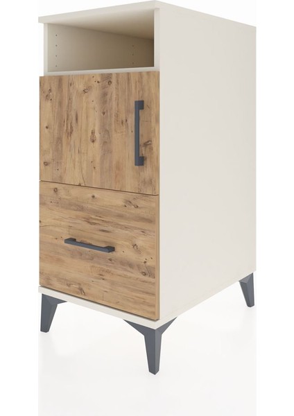 Kronos Komodin 2 Raflı Tek Çekmeceli Tek Kapaklı 44X59X96 Aytaşı-Çam modelleri