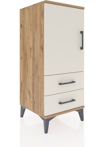 Hyperion Komodin 2 Raflı 2 Çekmeceli Tek Kapaklı 44X44X106 Çam-Aytaşı fiyatları