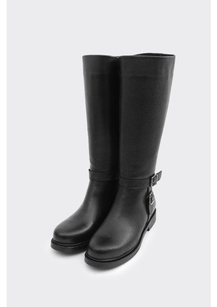 Hakiki Deri Düz Taban Kadın Çizme fiyatları