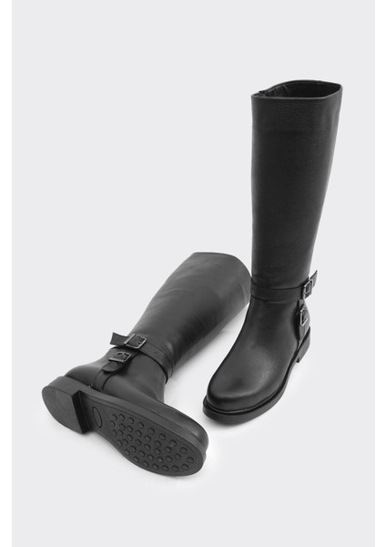 Hakiki Deri Düz Taban Kadın Çizme fırsatları