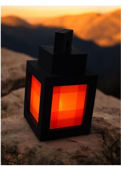 Turuncu Minecraft Tarzı LED Gece Lambası, Sıcak ve Şık Dekor Için Ideal. modelleri