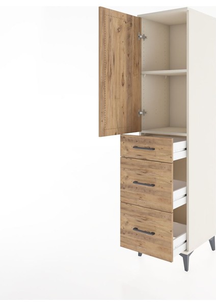 Hyperion Dolap 2 Raflı 3 Çekmeceli Tek Kapaklı 44X44X182 Aytaşı-Çam fırsatları