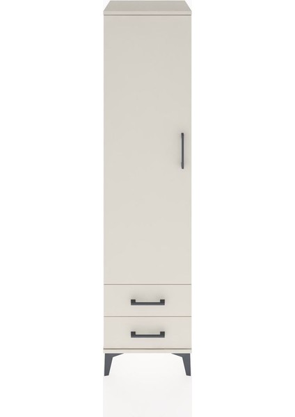 Hyperion Dolap 4 Raflı 2 Çekmeceli Tek Kapaklı 44X44X182 Aytaşı-Aytaşı