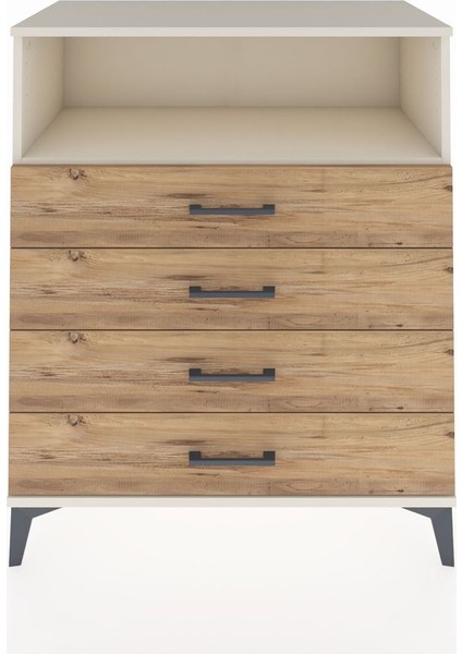 Hyperion Şifonyer Tek Raflı 4 Çekmeceli 88X44X106 Aytaşı-Çam