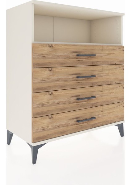 Hyperion Şifonyer Tek Raflı 4 Çekmeceli 88X44X106 Aytaşı-Çam fiyatları