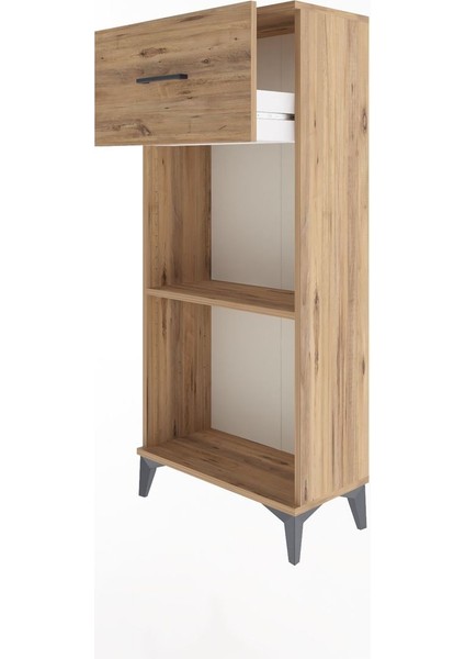 Arges Dolap Tek Raflı Tek Çekmeceli 60X30X134 Çam-Çam fırsatları
