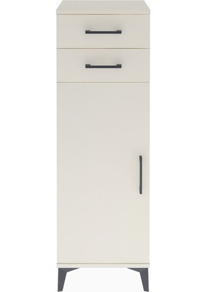 Arges Dolap 2 Raflı 2 Çekmeceli Tek Kapaklı 44X30X134 Aytaşı-Aytaşı