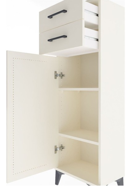 Arges Dolap 2 Raflı 2 Çekmeceli Tek Kapaklı 44X30X134 Aytaşı-Aytaşı indirimleri