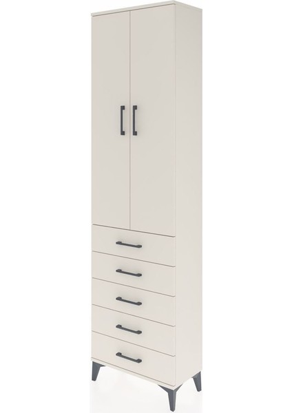 Arges Dolap 2 Raflı 5 Çekmeceli Tek Askılı 60X30X221 Aytaşı-Aytaşı modelleri