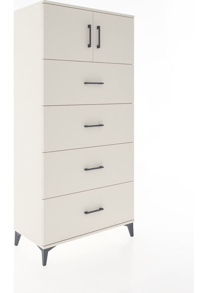 Hyperion Dolap Tek Raflı 4 Çekmeceli 2 Kapaklı 88X44X182 Aytaşı-Aytaşı fiyatları