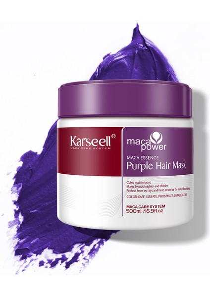 Turunculaşma Karşıtı Maca Özlü Purple Hair Mor Maske 500 ml
